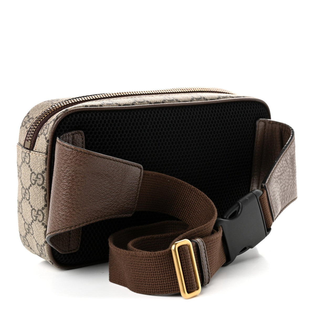 Soft GG Supreme Monogram Medium Ophidia Belt Bag Dark Brown wholesalehk.shop