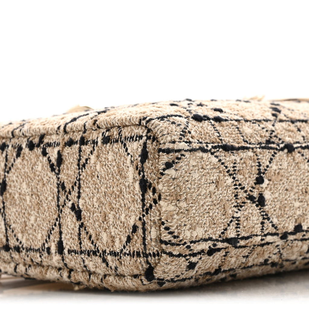 Tweed Cannage Medium Lady D-Joy Natural Black wholesalehk.shop