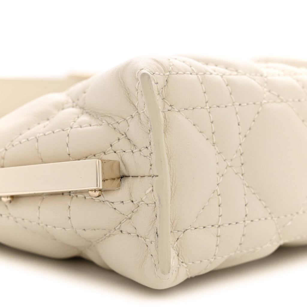Lambskin Cannage Dior Club Bag  Dusty Ivory wholesalehk.shop