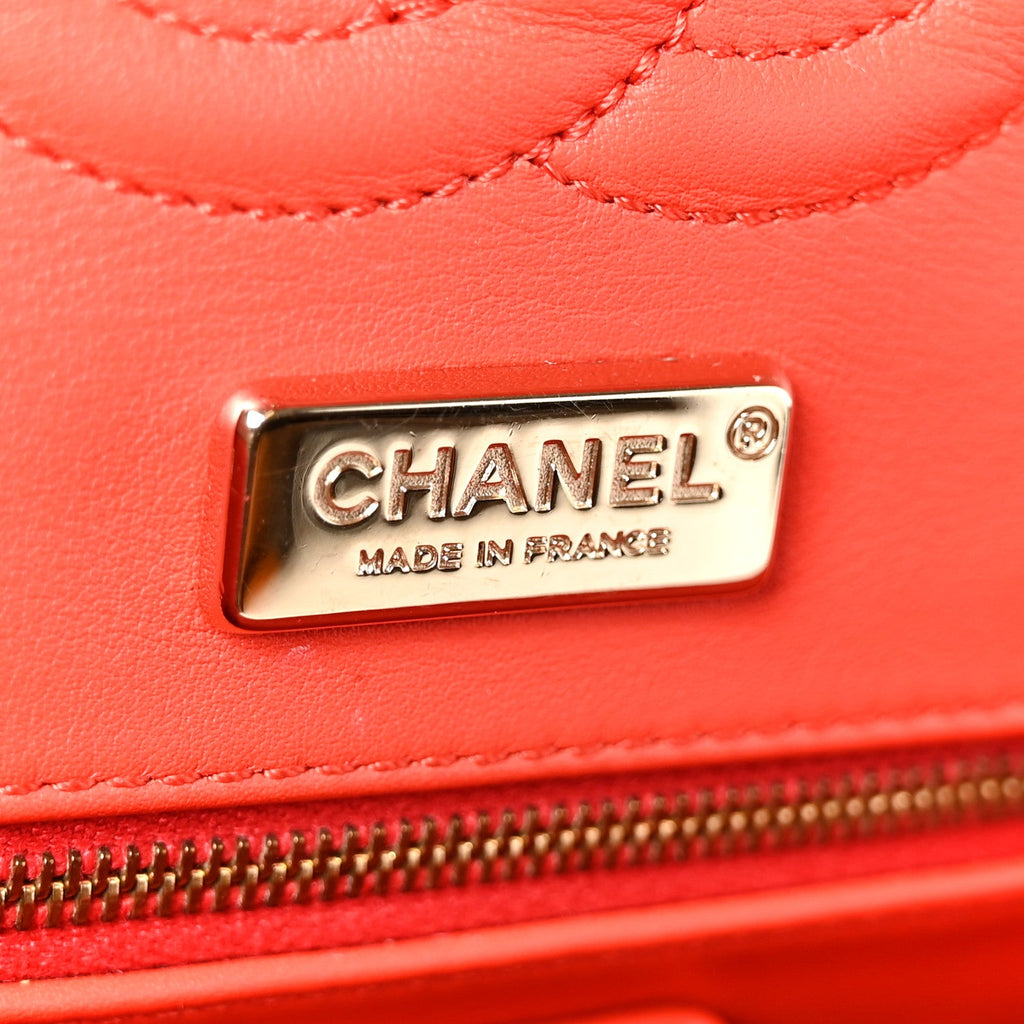 Snakeskin Medium Double Flap Red wholesalehk.shop