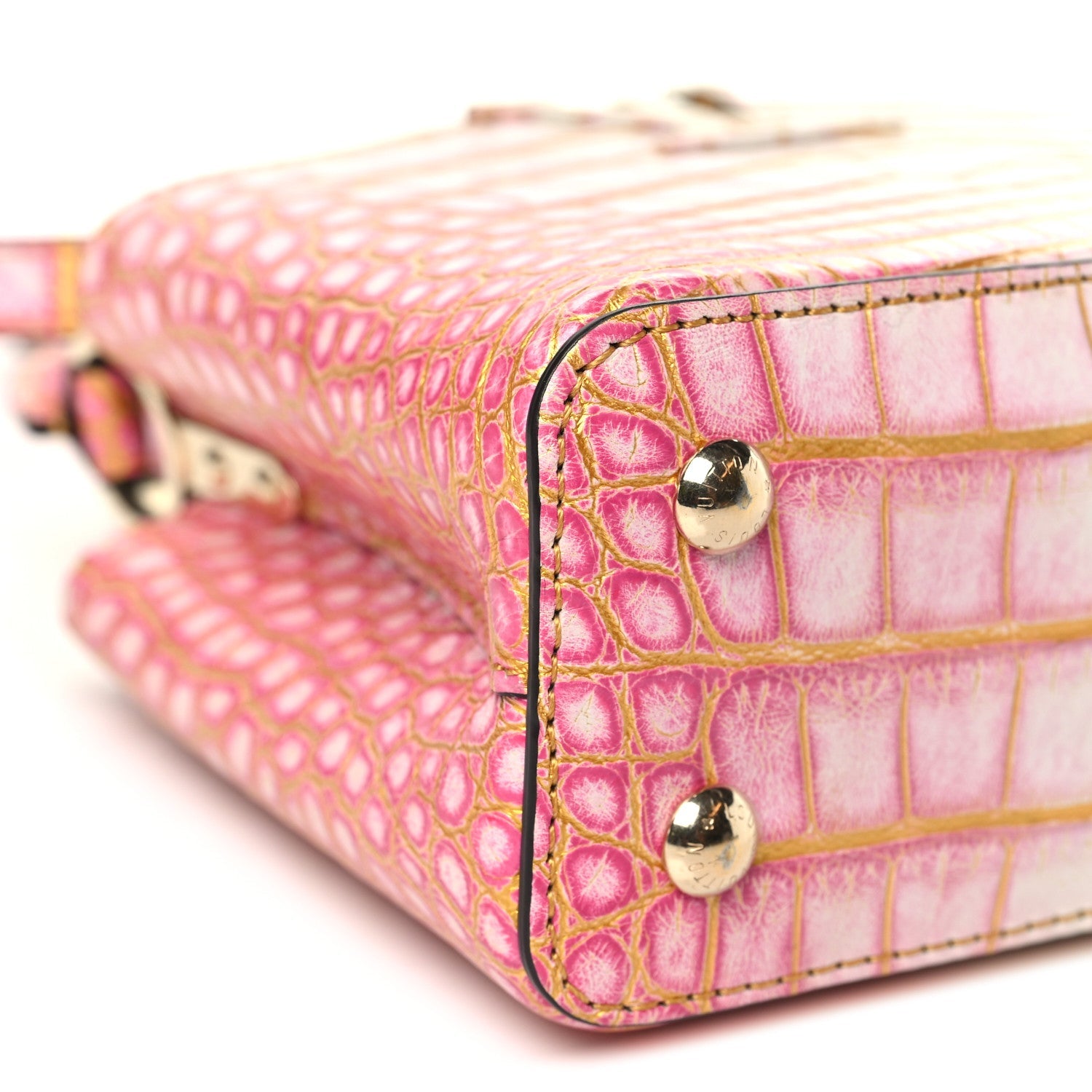 Crocodile Mini Capucines Sahara Rose £¨ Direct shipment via from wholesalehk.shop