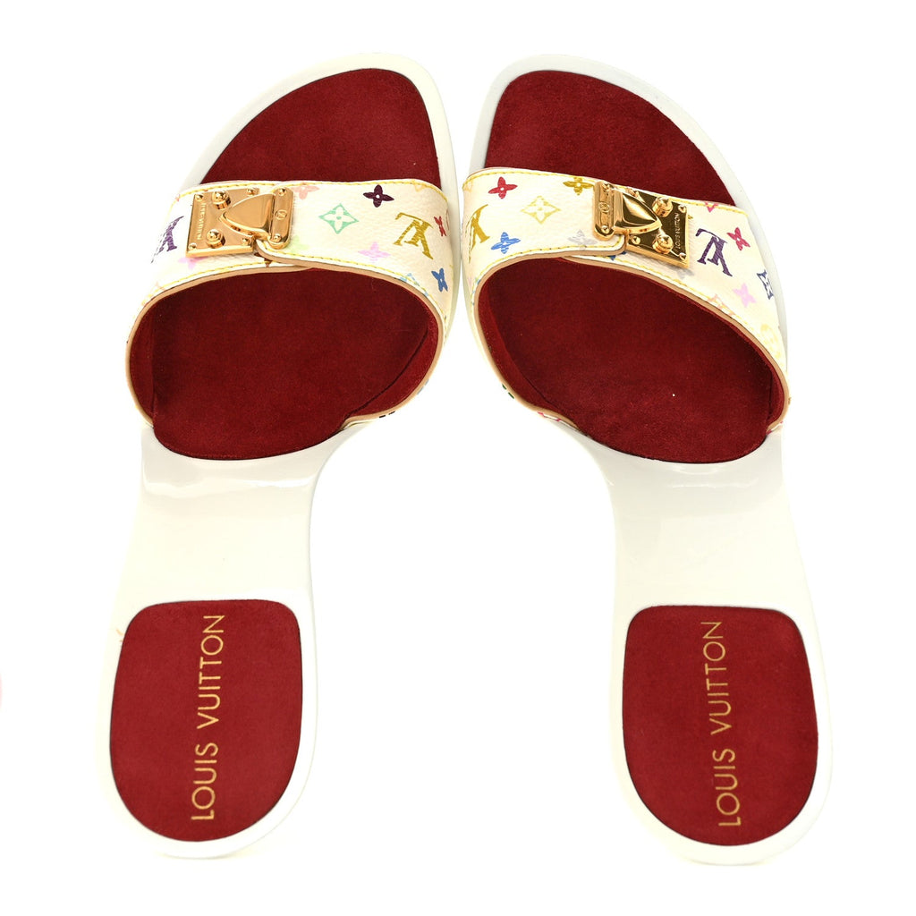 Monogram Multicolor Sandal Mule 36 White £¨ Direct shipment via from wholesalehk.shop