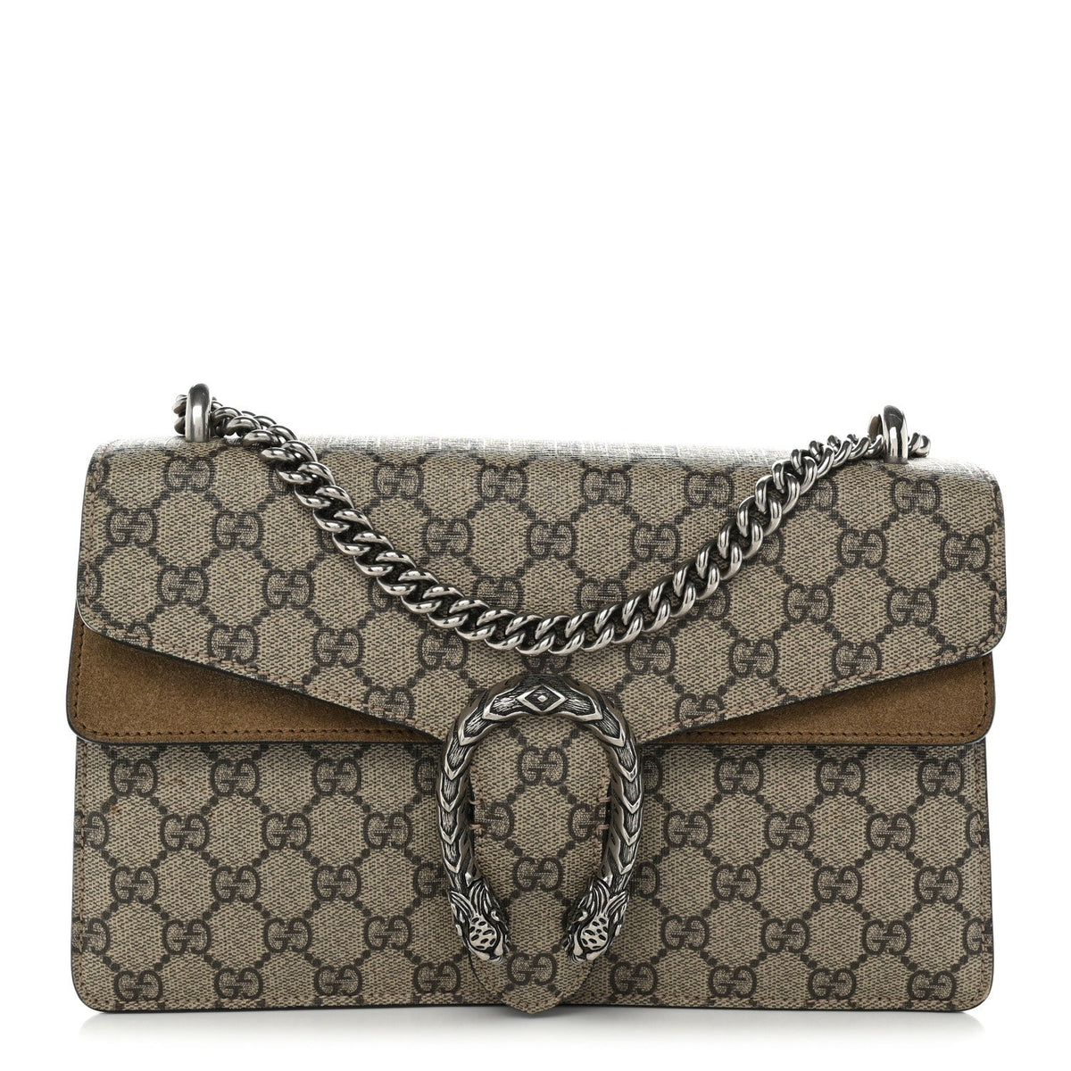 GG Supreme Monogram Small Dionysus Shoulder Bag Taupe wholesalehk.shop