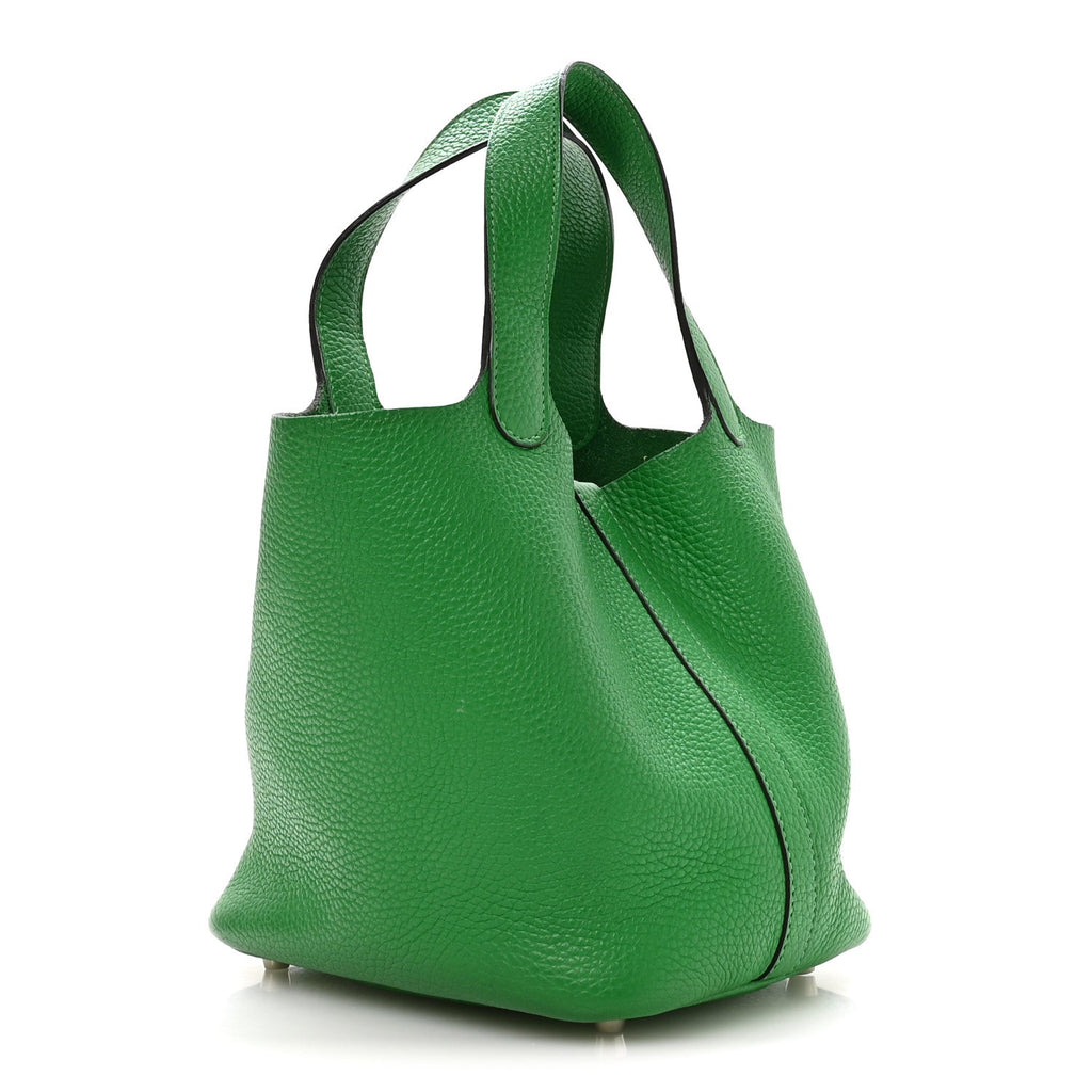 Taurillon Clemence Picotin Lock 18 PM Bambou £¨ Direct shipment via from wholesalehk.shop