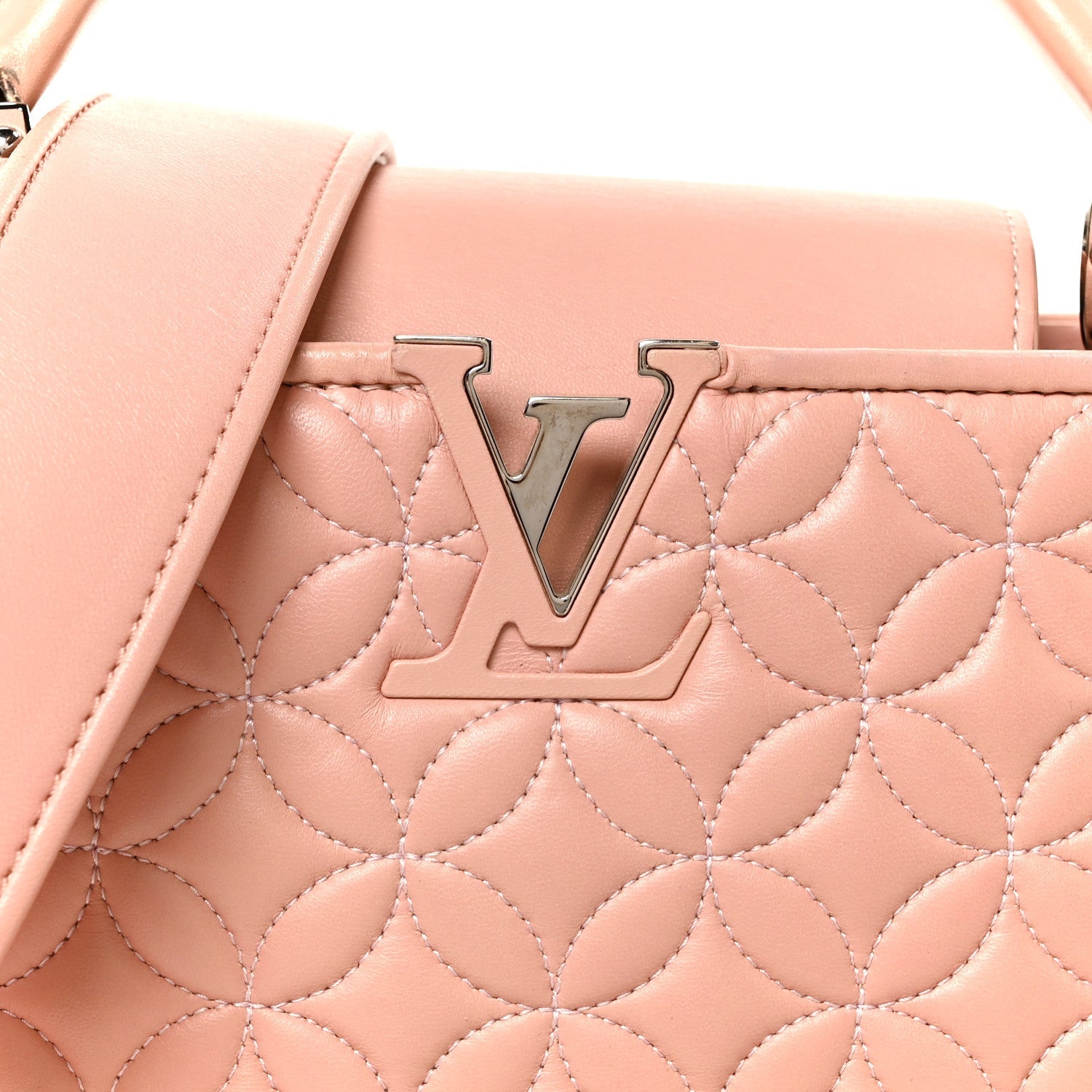Lambskin Quilted Flower Capucines BB Pink £¨ Direct shipment via from wholesalehk.shop