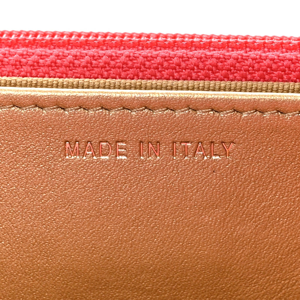 Lambskin Quilted CC Pearl Crush Wallet on Chain WOC Red wholesalehk.shop