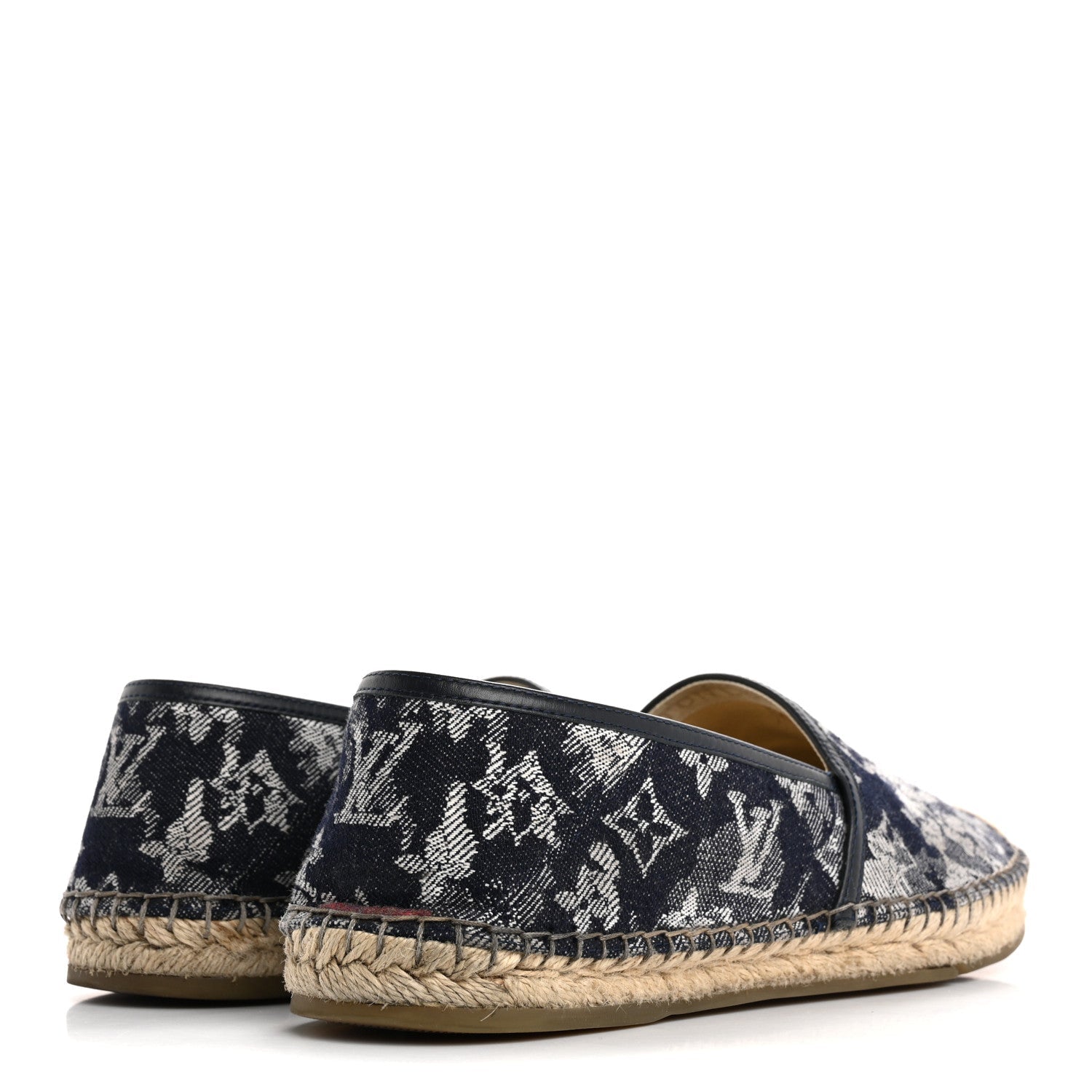 Monogram Denim Espadrille Flats 8.5 Blue £¨ Direct shipment via from wholesalehk.shop