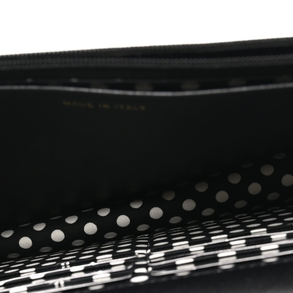 Lambskin Quilted Pearl CC Wallet on Chain WOC Black wholesalehk.shop