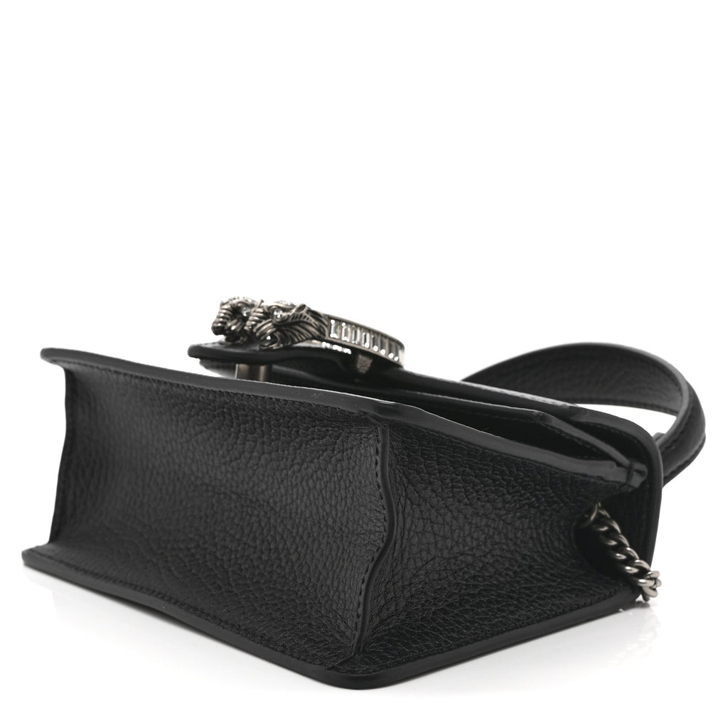 Dollar Calfskin Crystal Mini Dionysus Top Handle Bag Black Crystal wholesalehk.shop