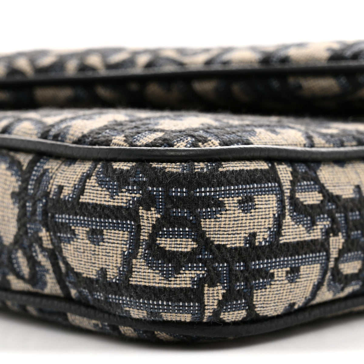 Oblique Saddle Triple Pouch Navy Blue wholesalehk.shop