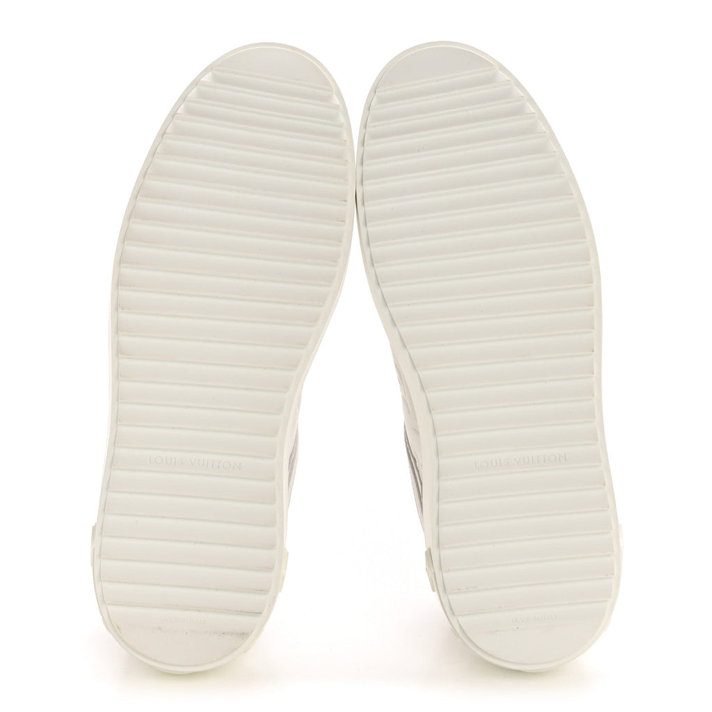 Calfskin Embossed Monogram Time Out Sneakers 39 White £¨ Direct shipment via from wholesalehk.shop