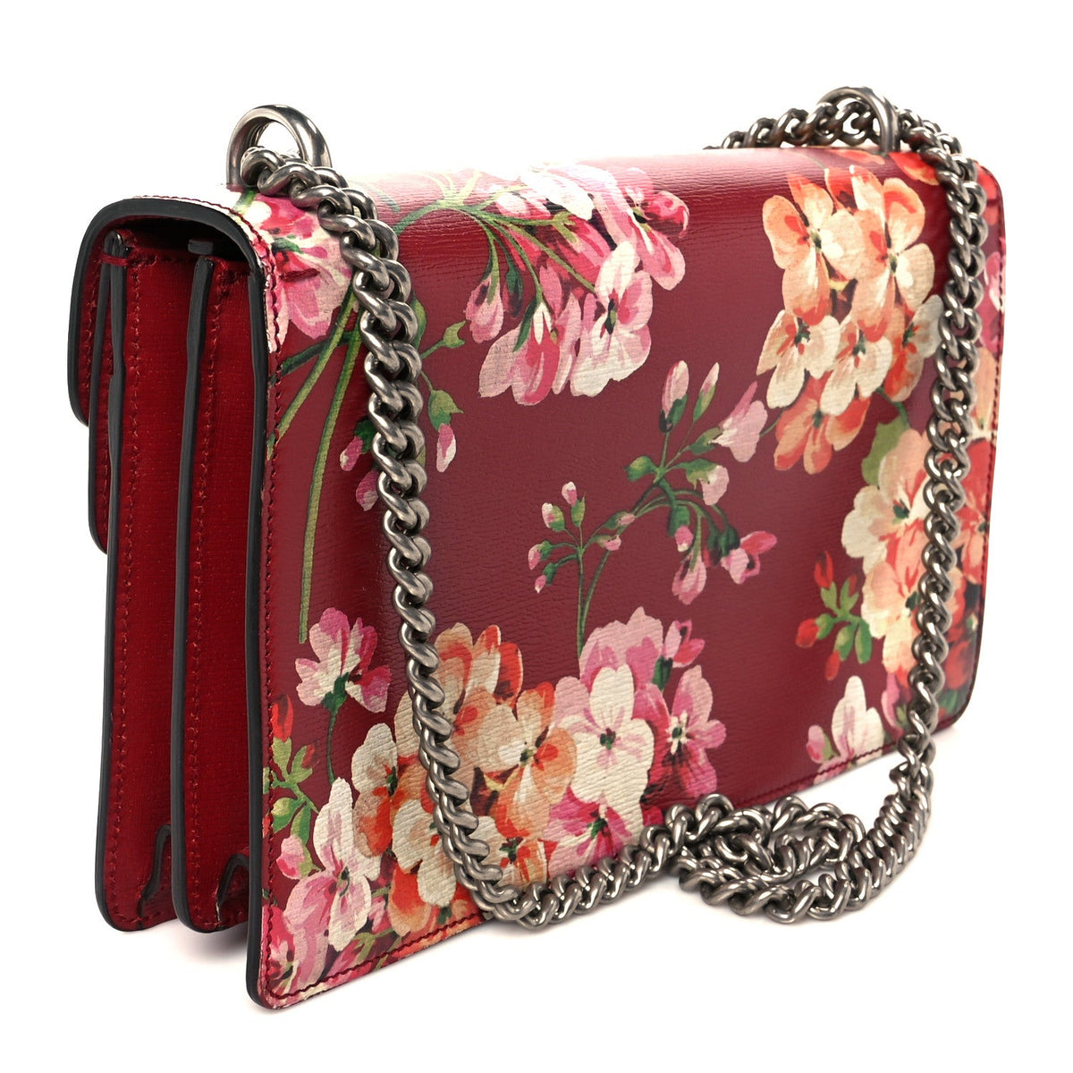 Calfskin Blooms Print Small Dionysus Shoulder Bag Romantic Cherry Multicolor wholesalehk.shop