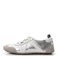 Metallic Grained Calfskin Womens LV Sneakerina 38 Silver £¨ Direct shipment via from wholesalehk.shop