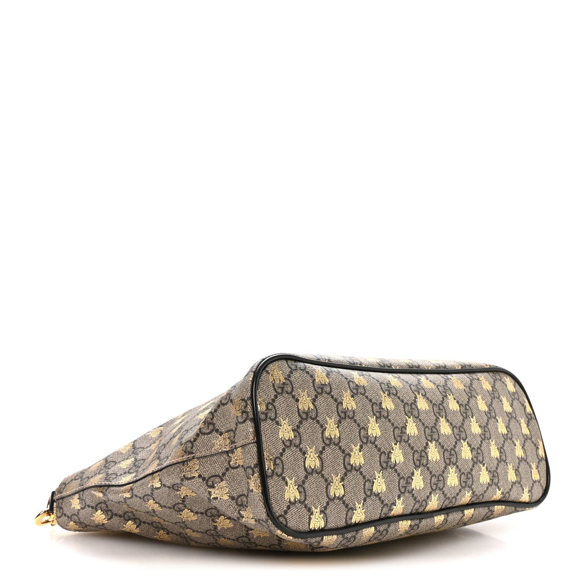 Soft GG Supreme Monogram Bees Small Crossbody Tote Beige Oro Black wholesalehk.shop