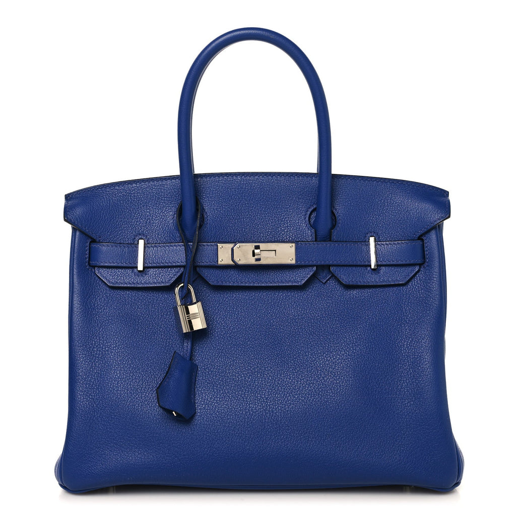 Taurillon Novillo Horseshoe Birkin 30 Bleu Brighton £¨ Direct shipment via from wholesalehk.shop