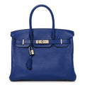 Taurillon Novillo Horseshoe Birkin 30 Bleu Brighton £¨ Direct shipment via from wholesalehk.shop