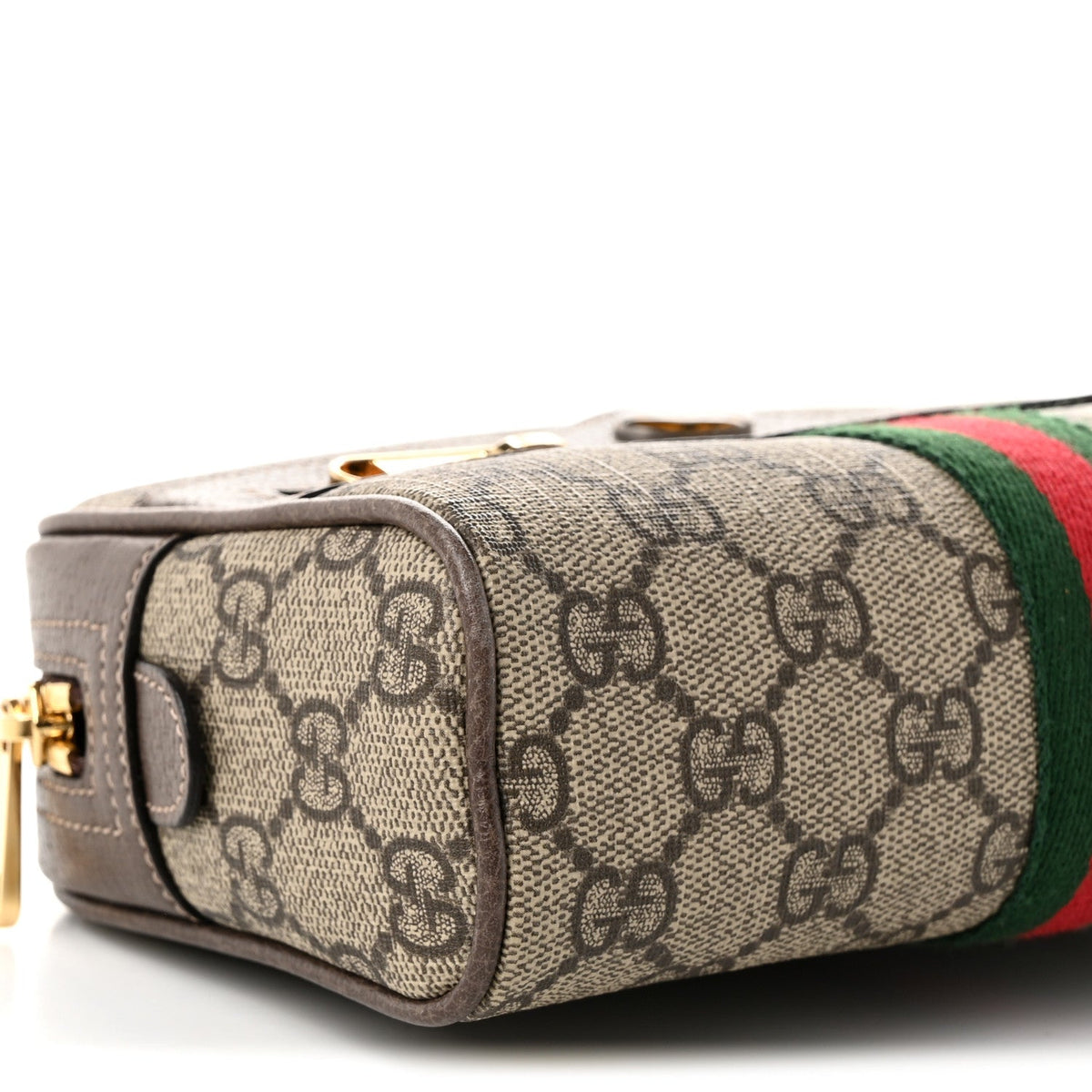 GG Supreme Monogram Web Small Ophidia Belt Bag 85 34 Dark Brown wholesalehk.shop