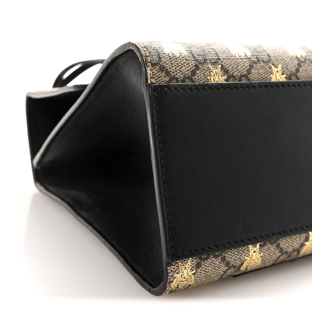 GG Supreme Monogram Bees Medium Padlock Shoulder Bag Beige Oro Black £¨ Direct shipment via from wholesalehk.shop