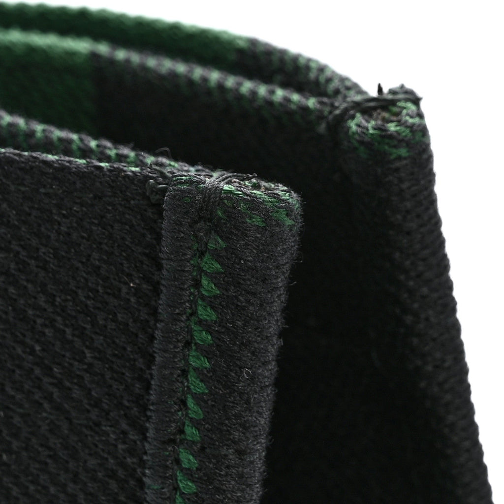Canvas Embroidered Checkered Book Tote Black Green £¨ Direct shipment via from wholesalehk.shop