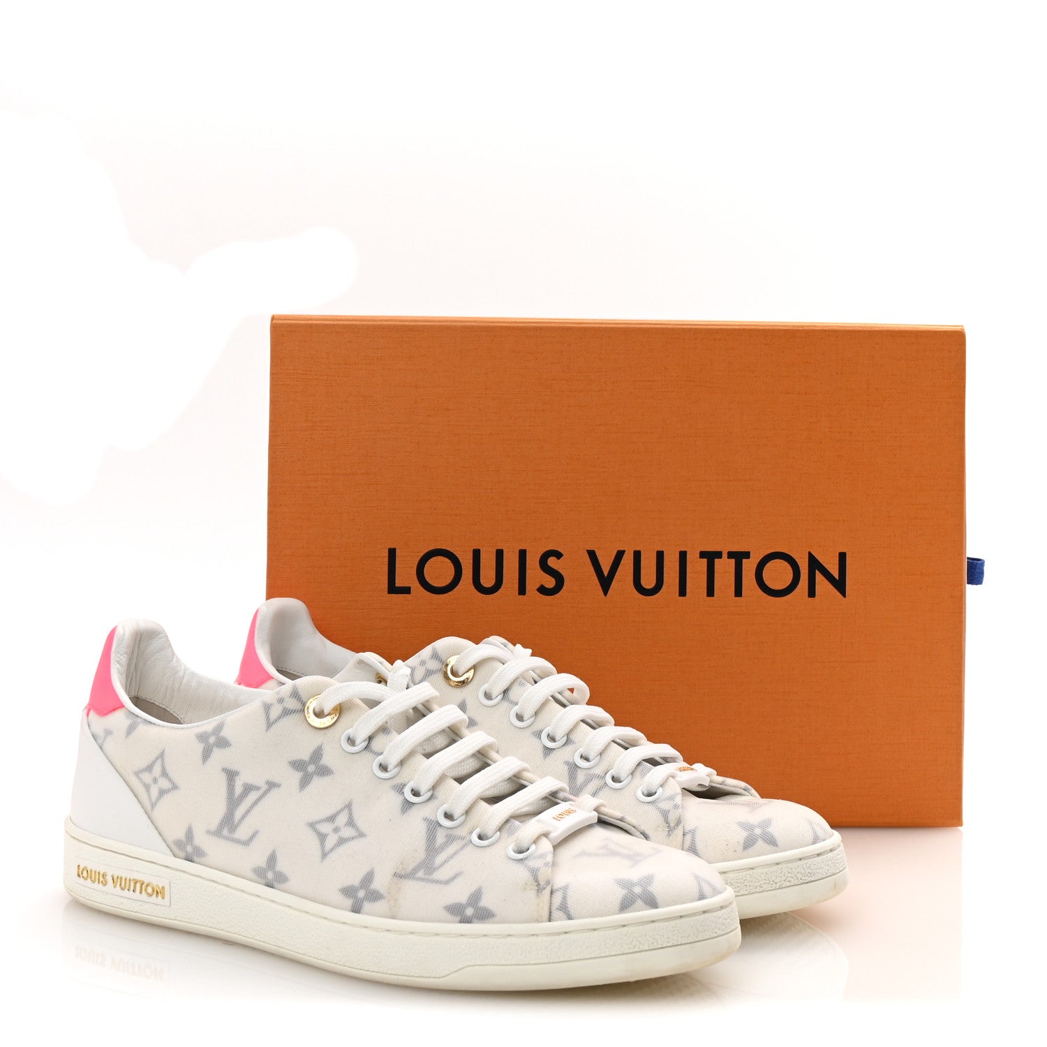 Technical Fabric Calfskin Monogram Frontrow Sneakers 39 Pink £¨ Direct shipment via from wholesalehk.shop