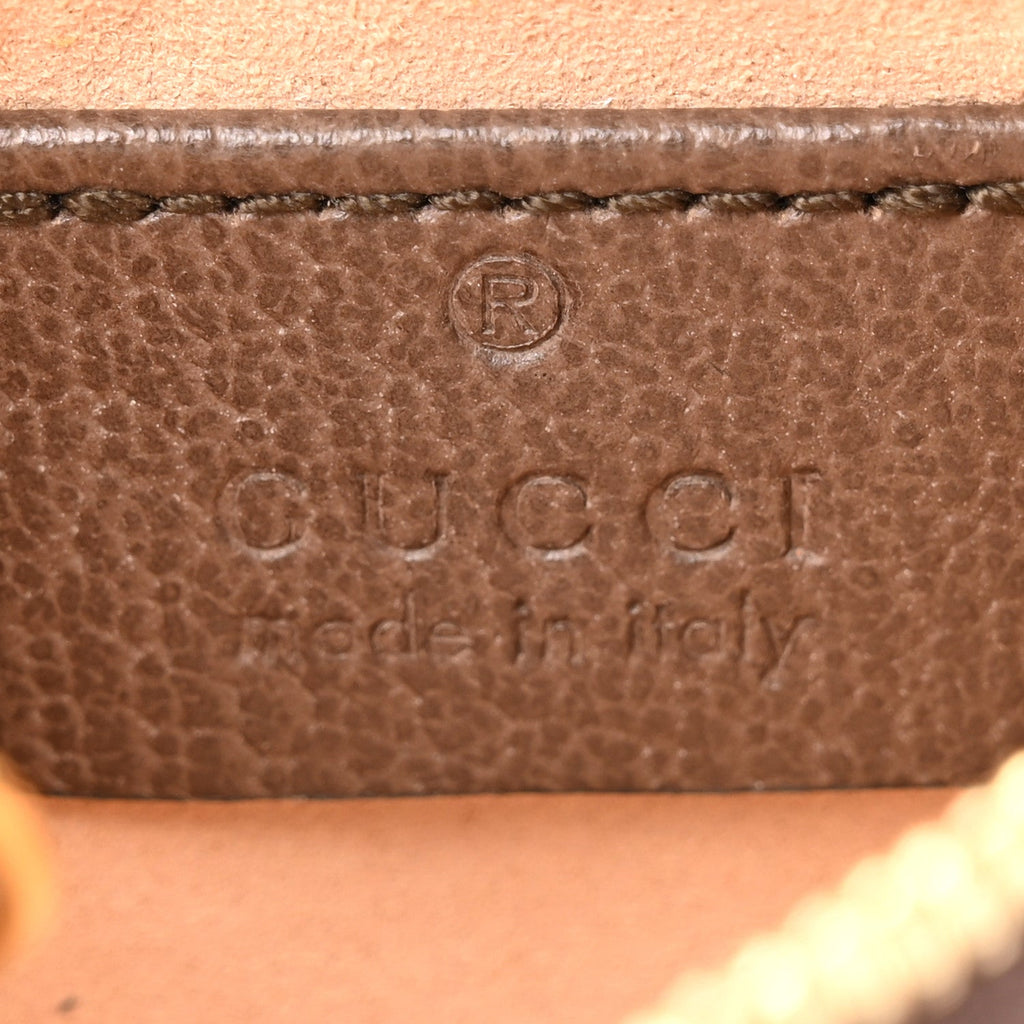 GG Supreme Monogram Web Ophidia Key Case Beige New Acero wholesalehk.shop