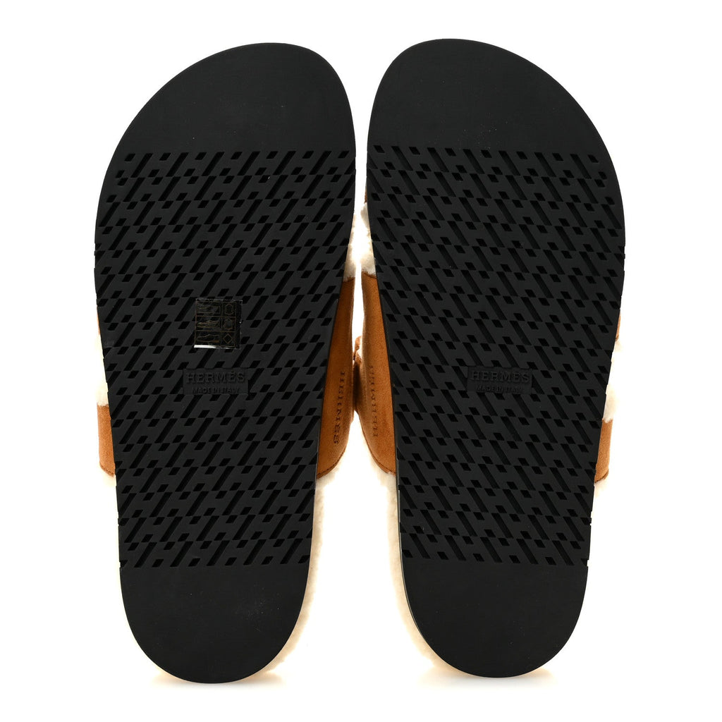 Suede Goatskin Woolskin Womens Chypre Sandals 40 Naturel Ecru wholesalehk.shop