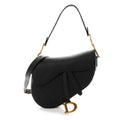 Grained Calfskin Saddle Bag With Strap Black wholesalehk.shop