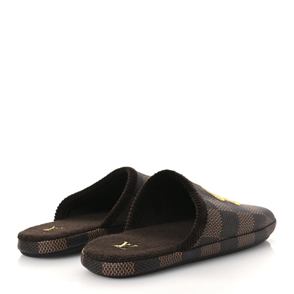 Damier Ebene Palace Slippers 8 Mocha £¨ Direct shipment via from wholesalehk.shop