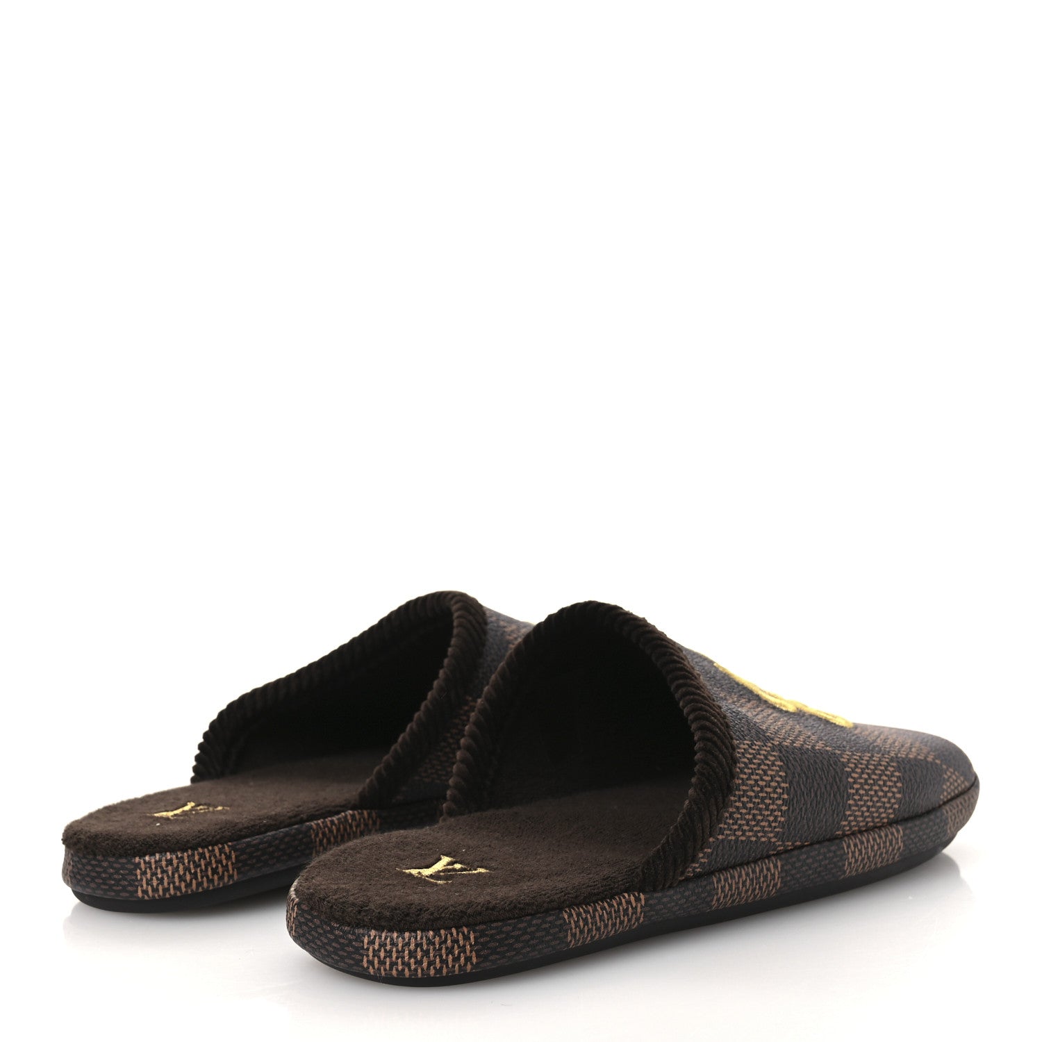 Damier Ebene Palace Slippers 8 Mocha £¨ Direct shipment via from wholesalehk.shop