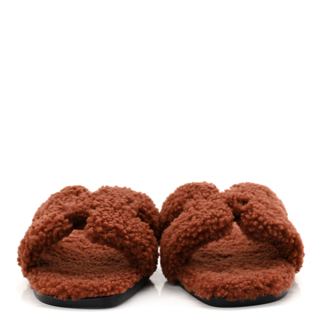 Woolskin Oran Sandals 37 Cognac wholesalehk.shop