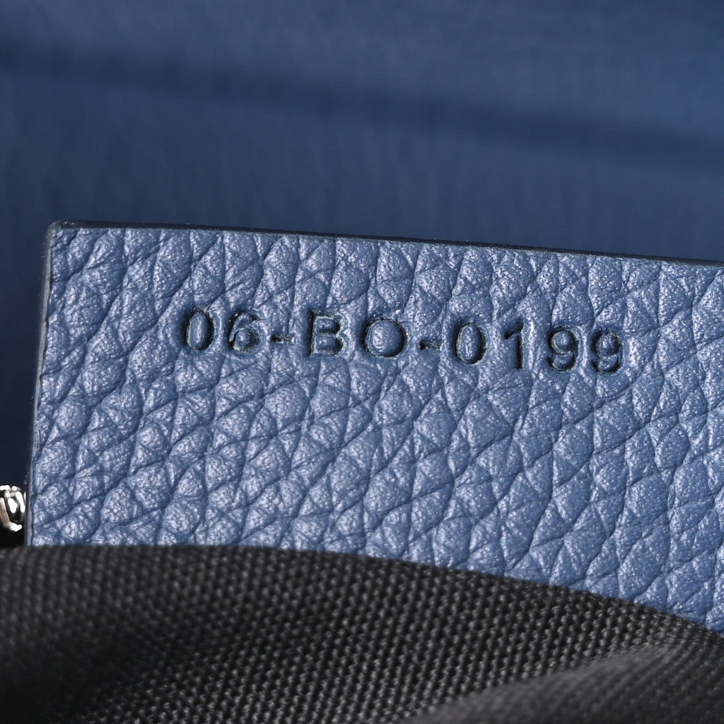 Grained Calfskin Mens Saddle Bag Navy Blue wholesalehk.shop