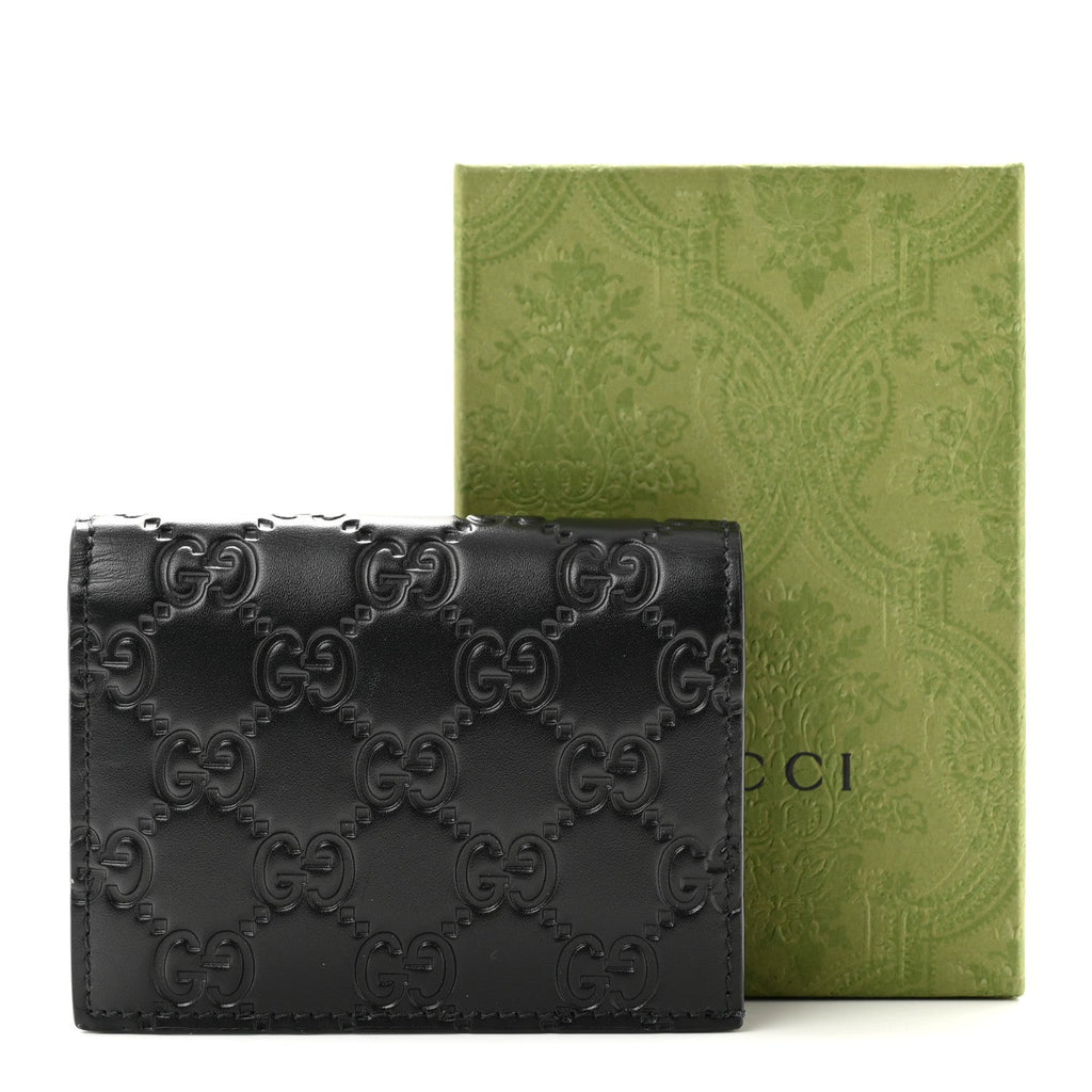 Guccissima Card Case Wallet Black £¨ Direct shipment via from wholesalehk.shop