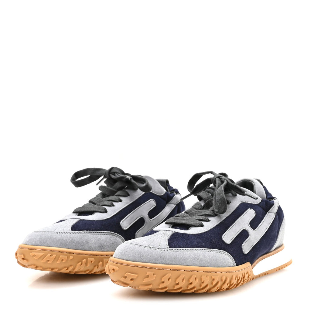Suede Goatskin Jet Sneakers 37 Marine Gris Orage wholesalehk.shop