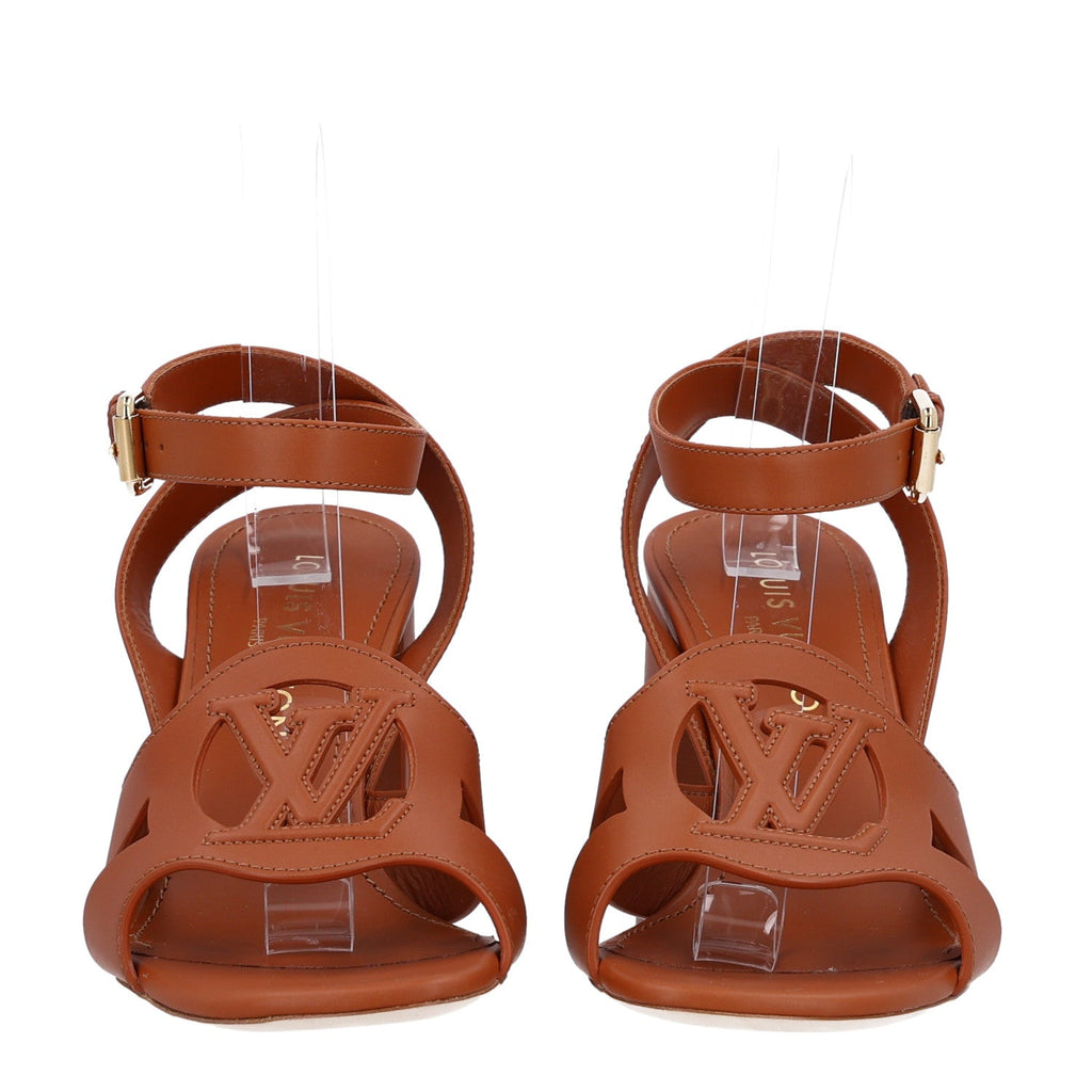 Calfskin LV Isola Sandals 40 Cognac £¨ Direct shipment via from wholesalehk.shop