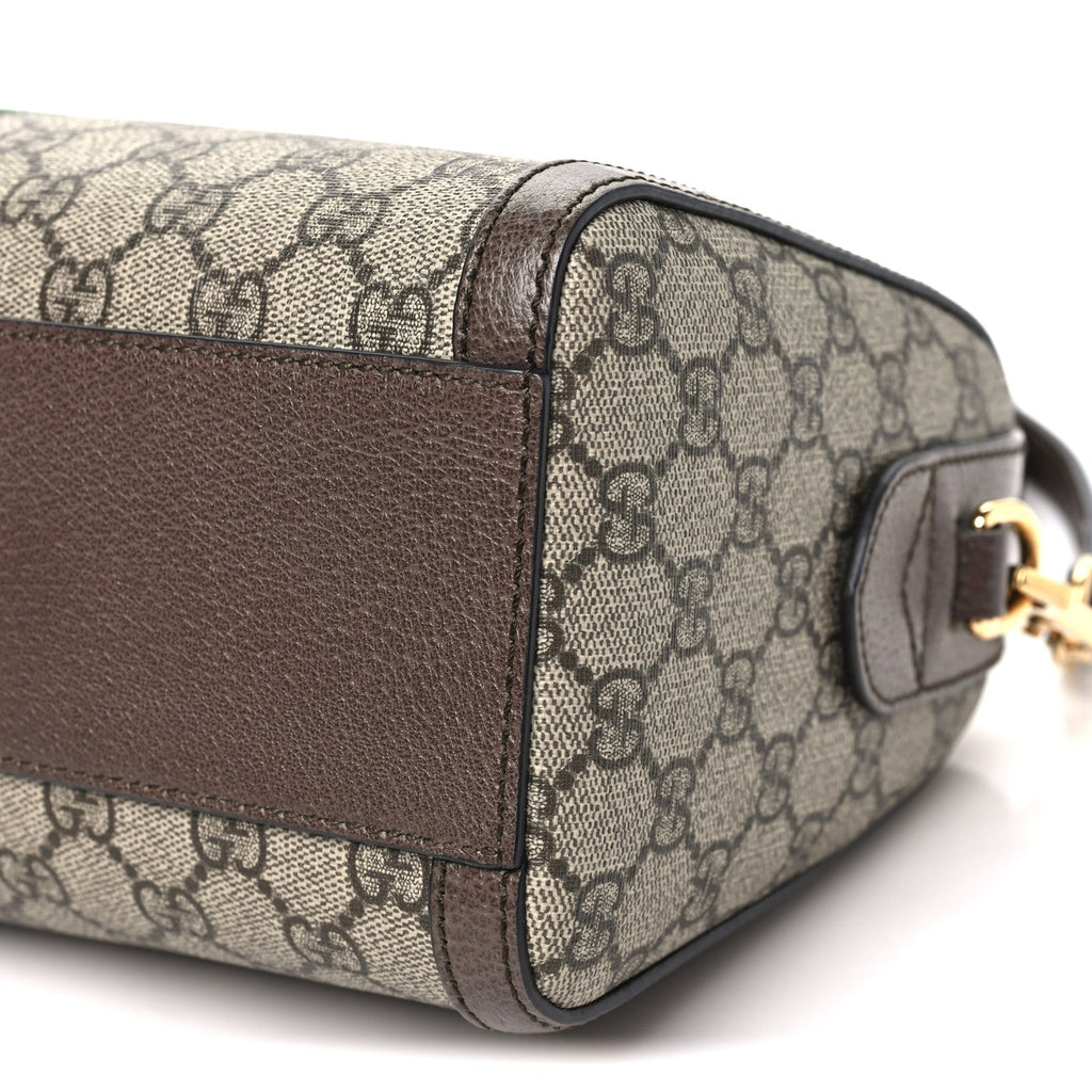 GG Supreme Monogram Web Medium Ophidia Boston Brown wholesalehk.shop