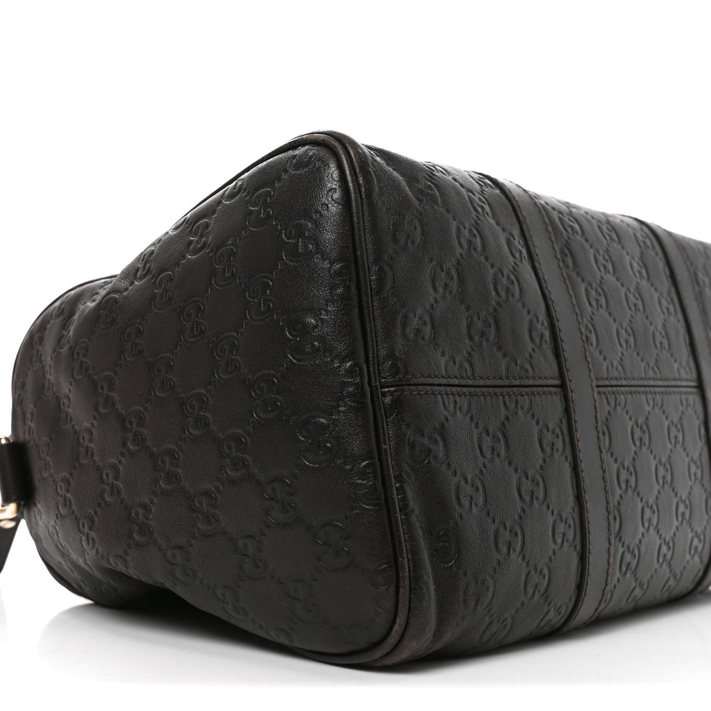 Guccissima Medium Joy Boston Dark Brown £¨ Direct shipment via from wholesalehk.shop