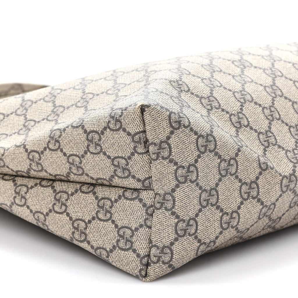 GG Plus Monogram Medium Signature Web Loop Tote Light Brown wholesalehk.shop
