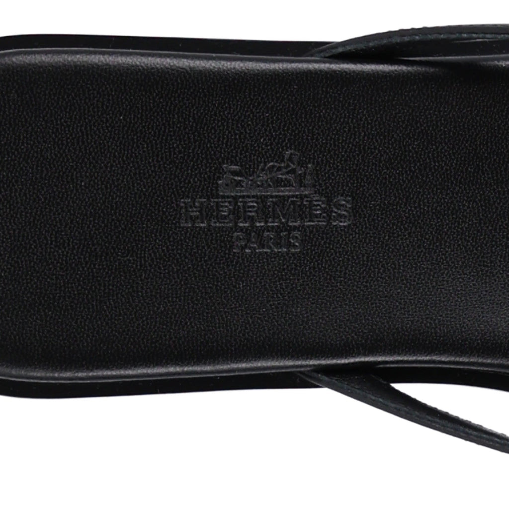 Calfskin Miss Sandals 37 Black wholesalehk.shop