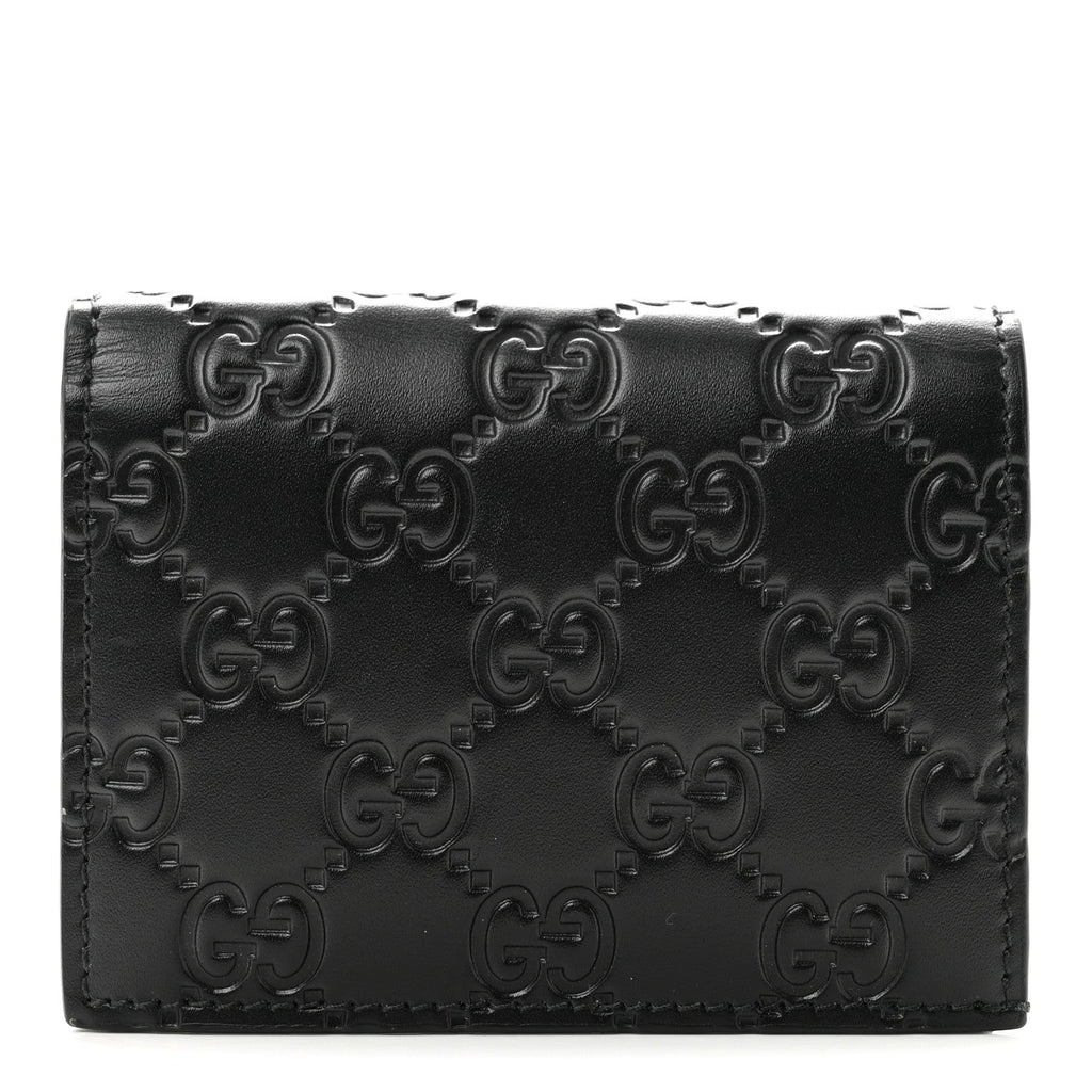 Guccissima Card Case Wallet Black £¨ Direct shipment via from wholesalehk.shop