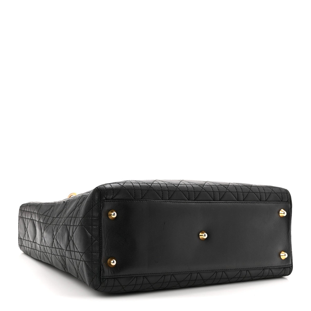Lambskin Cannage Large Lady Dior Black wholesalehk.shop