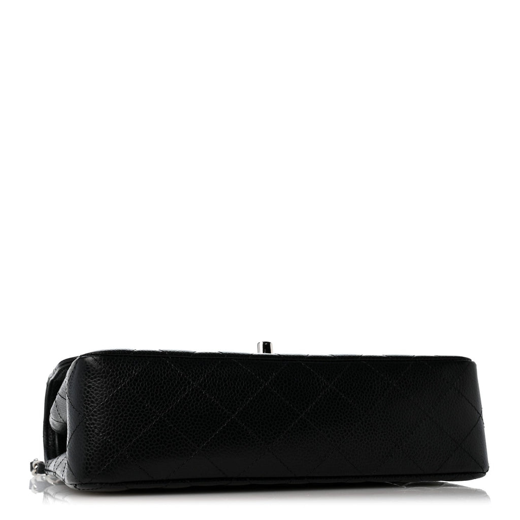 Caviar Quilted Small Double Flap Black wholesalehk.shop