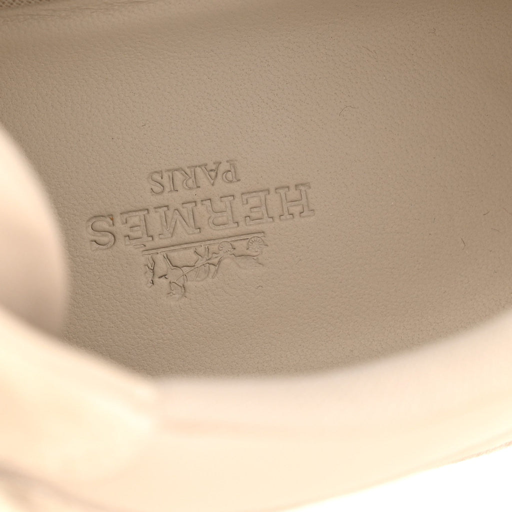 Calfskin Suede Goatskin Loop Sneakers 37 Beige Galet wholesalehk.shop