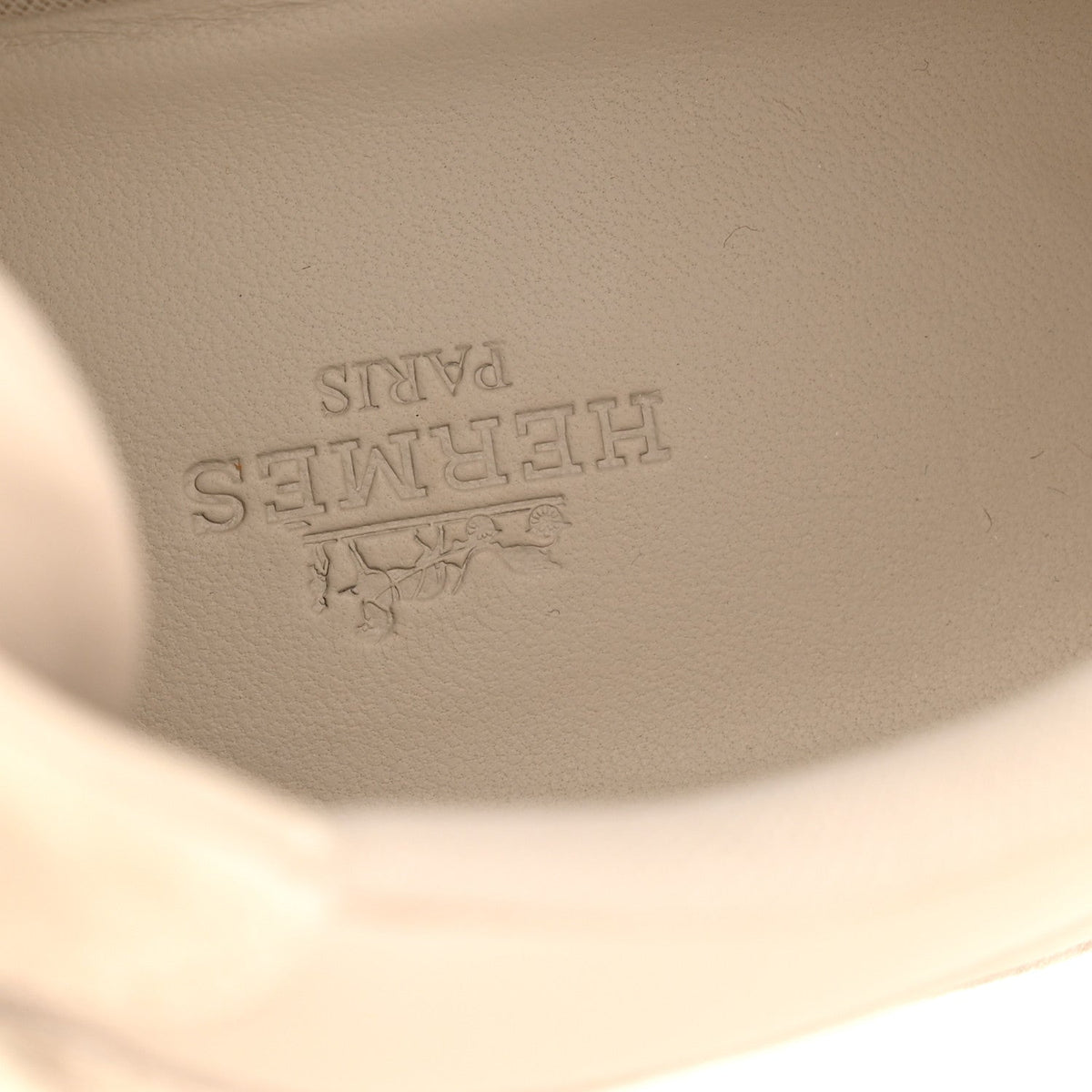 Calfskin Suede Goatskin Loop Sneakers 37 Beige Galet wholesalehk.shop