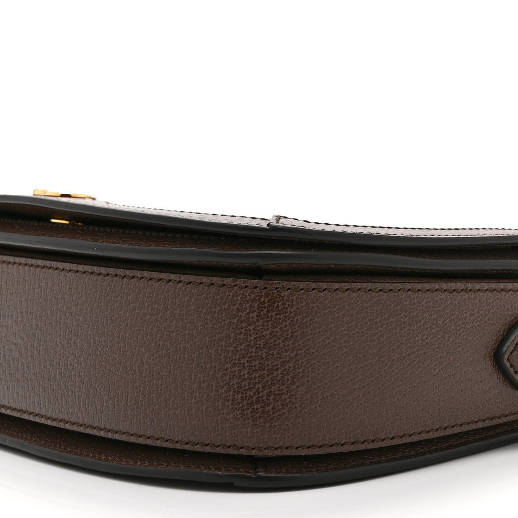 GG Supreme Monogram Web Small Ophidia Flap Messenger Bag Brown wholesalehk.shop