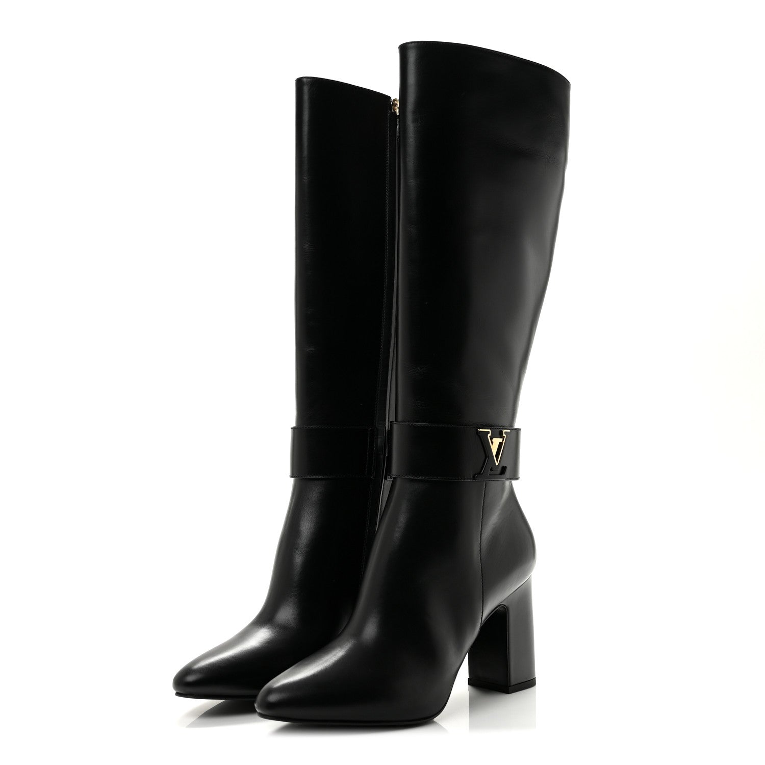 Calfskin Midtown High Boots 40 Black £¨ Direct shipment via from wholesalehk.shop