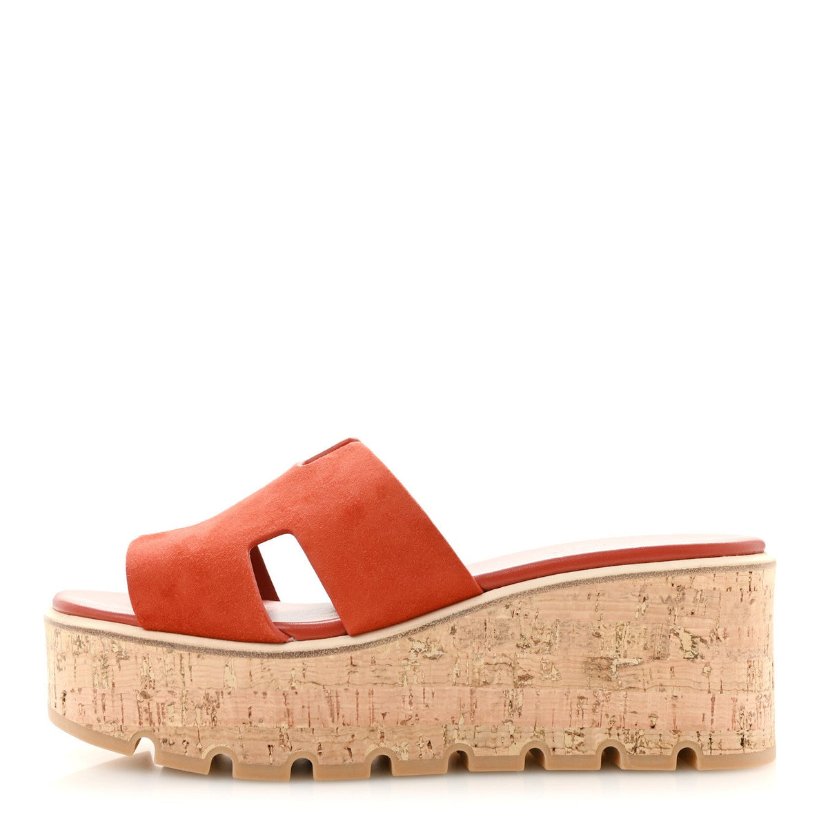 Suede Goatskin Cork Eze 30 Sandals 40 Orange Brulee wholesalehk.shop