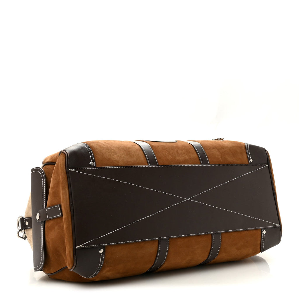 X NIGO Suede Monogram Keepall Bandouliere 50 Tan wholesalehk.shop