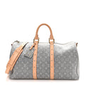 Denim Monogram Studded Keepall Bandouliere 45 Cloudy Grey wholesalehk.shop