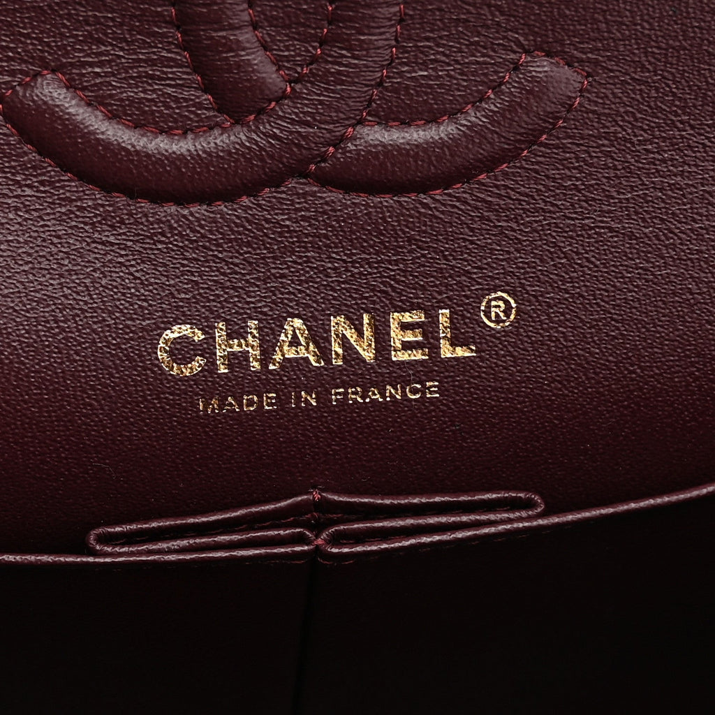 Lambskin Quilted Small Double Flap Black wholesalehk.shop