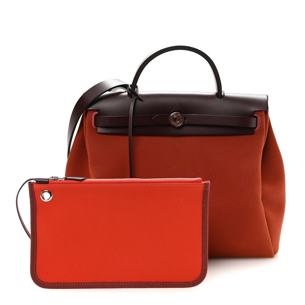 Military Toile Vache Hunter Tri-Color Herbag Zip Retourne 31 PM Rouge H Cuirve Orange Mecano £¨ Direct shipment via from wholesalehk.shop